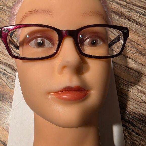 Ray-Ban RB 5150 2023 50 19 135 Dark Red Plastic Frame Eyeglasses w Soft Case RB main image 11